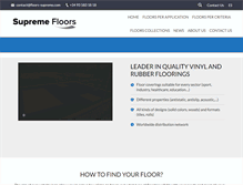 Tablet Screenshot of floors-supreme.com